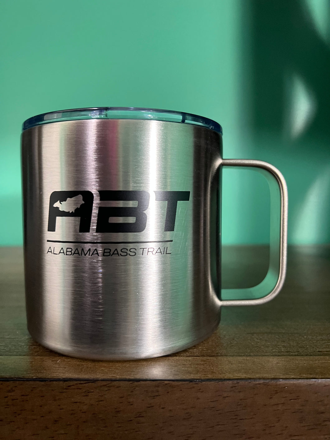 ABT Insulated Coffee Mug w/ lid 14oz. Silver